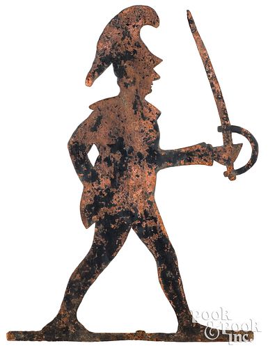 Sheet iron Hessian soldier weathervane, 19th c.