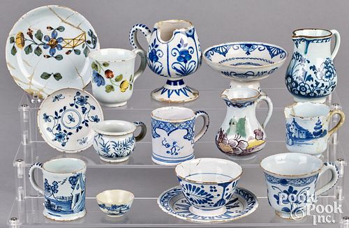 Group of Delftware 18th c.