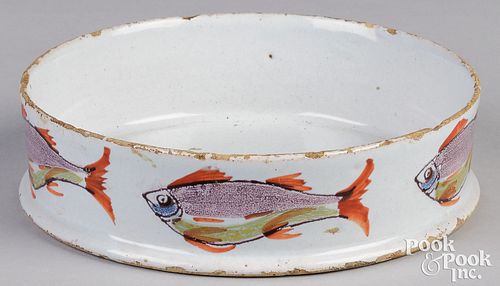 English Delftware char dish, mid 18th c.