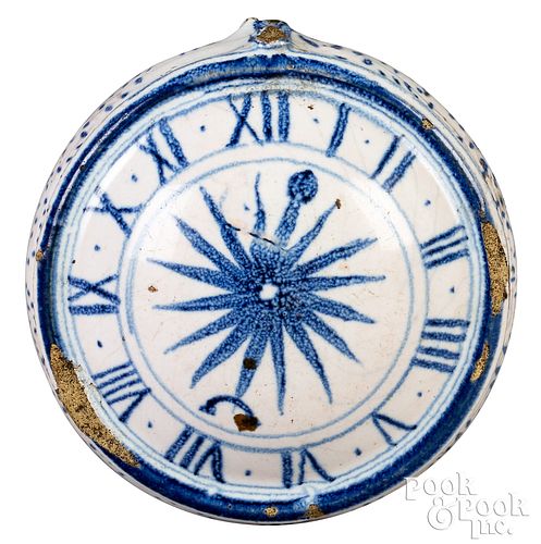 Delftware blue and white watch toy or whimsey