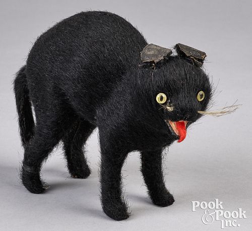 German scared cat Halloween candy container