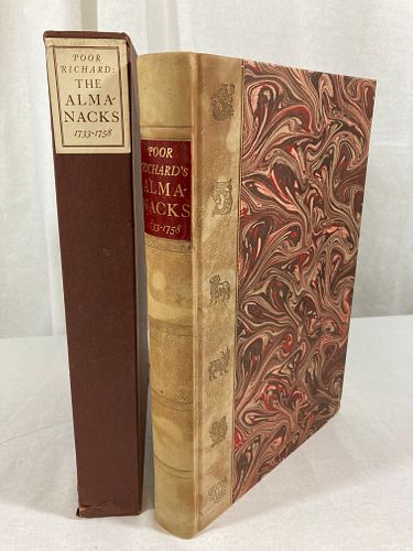 NORMAN ROCKWELL Signed POOR RICHARD'S ALMANACKS Limited Editions Club 1964 NUMBERED #384