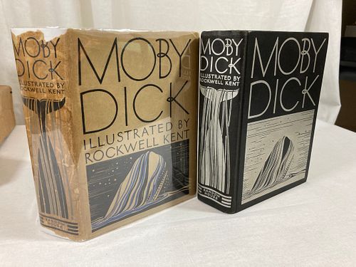 ROCKWELL KENT Moby Dick W/ DUST JACKET First Edition 1930 HERMAN MELVILLE Random House 