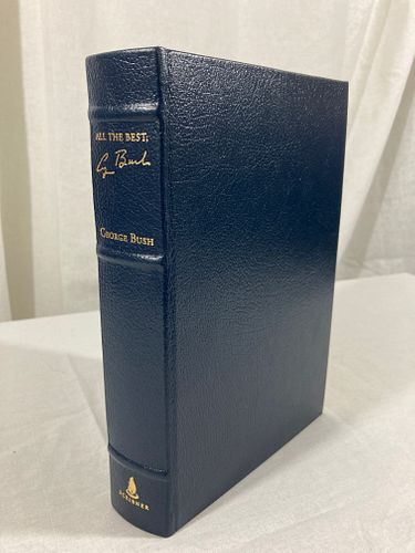 PRESIDENT GEORGE H. W. BUSH Signed ALL THE BEST Numbered LIMITED EDITION Leather