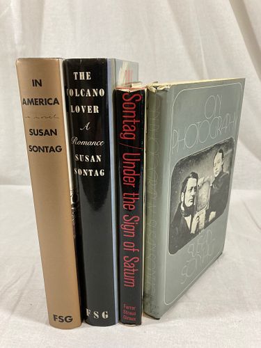 SUSAN SONTAG Signed X4 IN AMERICA First Editions, First Printing ON PHOTOGRAPHY