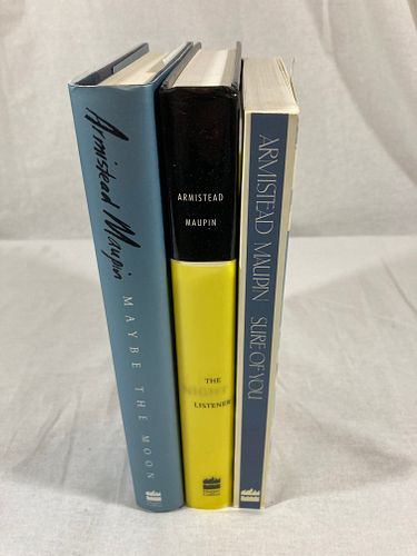 ARMISTEAD MAUPIN Signed X3 SURE OF YOU First Editions, First Printing THE NIGHT LISTENER