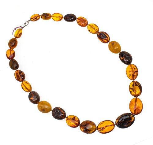 BALTIC AMBER NECKLACE L 25" 
