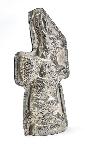 EASTER BUNNY CHOCOLATE MOLD, H 18", W 9" 