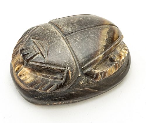 SCARAB HORN PAPERWEIGHT L 3" 