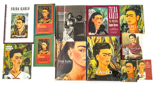 FRIDA KAHLO ART HISTORY & REFERENCE BOOKS, 12 PCS, H 5.75"-13"