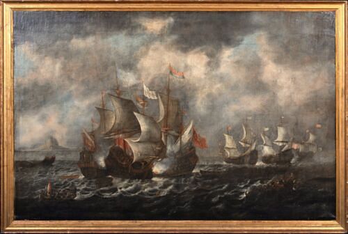 THE BATTLE OF LEPANTO OIL PAINTING  