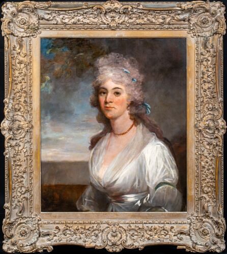 PORTRAIT OF ANNE, LADY GRENVILLE OIL PAINTING