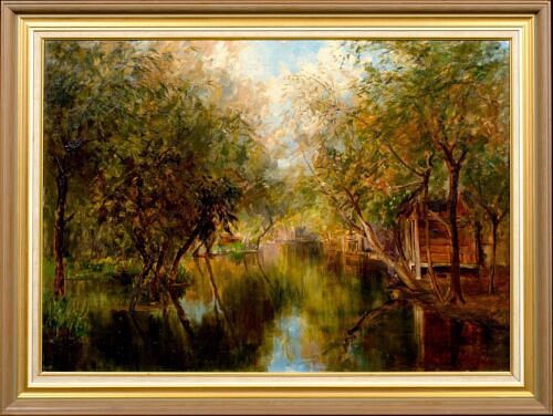  A PRIVATE COLLECTION IN SURREY OIL PAINTING