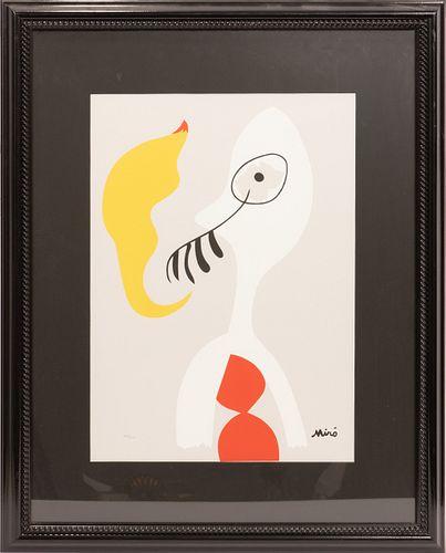 AFTER MIRO, LITHOGRAPH  H 24" W 17" 