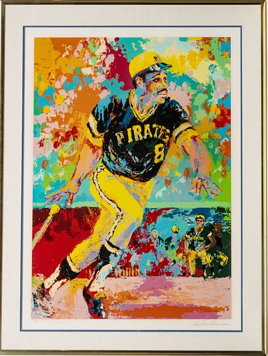 LEROY NEIMAN (AMERICAN, 1921-2012), SERIGRAPH IN COLORS, ON WOVE PAPER, H 37.5", W 26.5", WILLIE STARGELL 