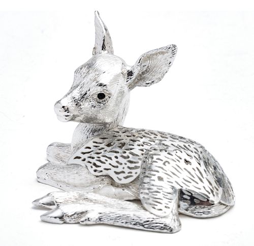 CHRISTOFLE, FRANCE, STERLING SILVER  FAUN, H 3", D 2" 