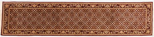 SINO-PERSIAN HANDWOVEN WOOL WITH SILK HIGHLIGHTS RUNNER, W 2' 4", L 10' 