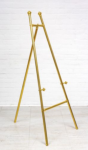 BRASS PAINTING EASEL H 60" W 19" 