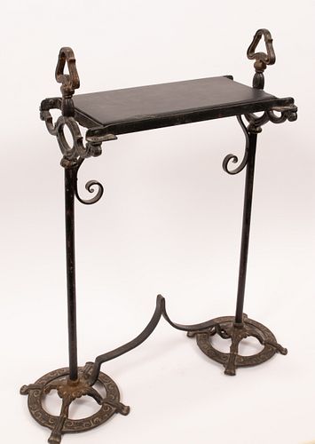 CAST IRON OCCASIONAL TABLE C 1900 H 29" W 24" 