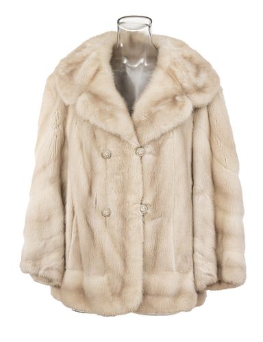 MERCHANTS FURS OF DETROIT LADIES MINK FUR COAT-SIZE 12 OR 14 LENGTH 30" WITH A SILK LINING (1) 
