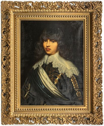 AFTER JUSTUS SUSTERMANS OIL ON CANVAS 1880, H 28" W 22"  PORTRAIT OF PRINCE WALDEMAR CHRISTIAN OF DENMARK (1603–1647) 