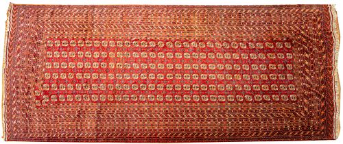 HAND WOVEN BOKHARA ORIENTAL RUG MID/LATE 20TH CENTURY  H 10' 6" W 17' 10" 