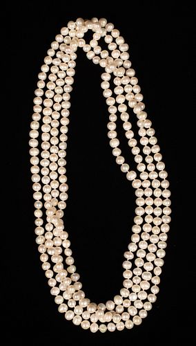 BAROQUE CULTURED PEARL NECKLACE, OPERA LENGTH L 98" 