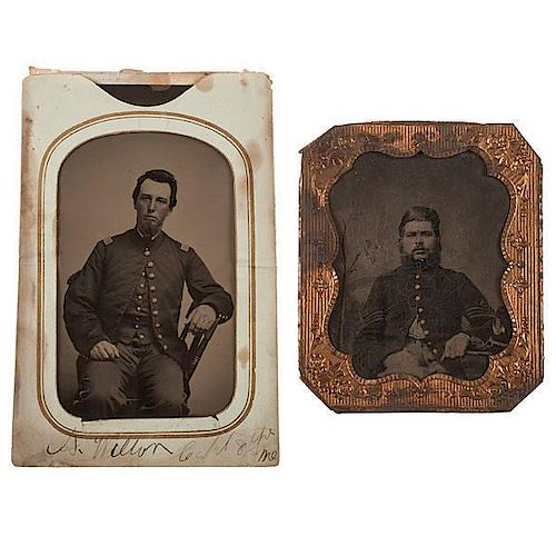 8th Maine Soldiers, Two Tintypes 