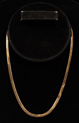 14KT YELLOW GOLD NECKLACE L 18", 16 GR. 
