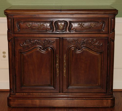 WALNUT SERVER BY WHITE FURNITURE CO. COUNTRY FRENCH STYLE H 35" W 38" 