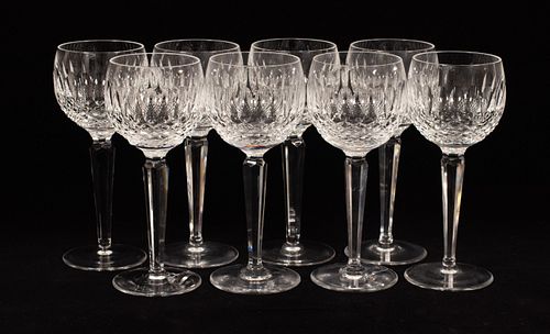 WATERFORD CRYSTAL COLEEN RED WINES SET OF 8 H 7.2" 