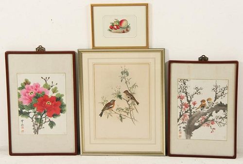 4 PIECE MISCELLANEOUS LOT OF FRAMED WALL ART