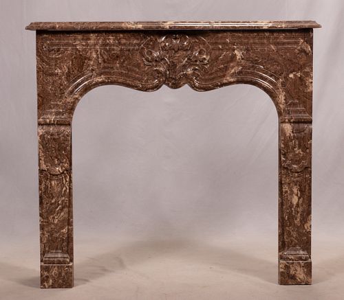 COMPOSITE/ FAUX MARBLE FIREPLACE SURROUND H 42" W 47" 
