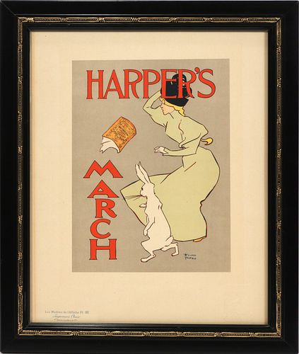 AFTER EDWARD PENFIELD (AMER, 1866-25), COLOR LITHOGRAPH ON PAPER, H 10", W 7.5", HARPER'S MARCH 