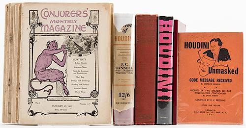 Group of Houdini-Related Books and Magazines