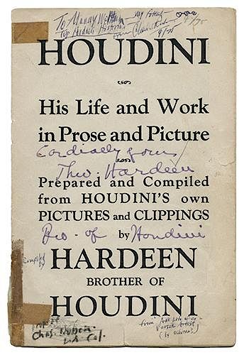 Houdini: His Life and Work in Prose and Picture