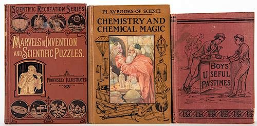 Three Antiquarian Books on Puzzles, Chemical Magic, and other Recreations