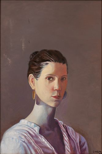 CONTEMPORARY ARTIST, OIL ON CANVAS, 2009, H 36", W 24", UNTITLED PORTRAIT 