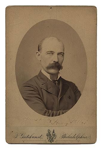 Cabinet Photograph Portrait Inscribed and Signed by Kellar