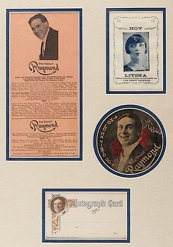 Four Pieces of Ephemera Related to The Great Raymond