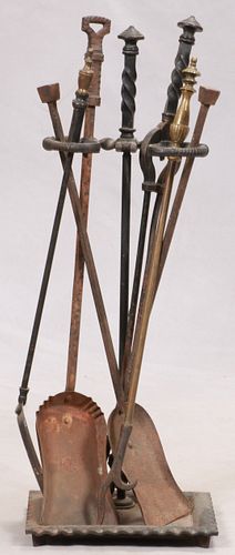 CAST IRON FIRE TOOL STAND  H 27" 