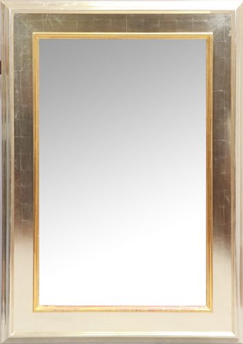 LARGE BEVELLED WALL MIRROR H 64" W 46" 