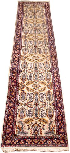 PAKISAN HAND KNOTTED RUNNER  W 2'6" L 11'10" 