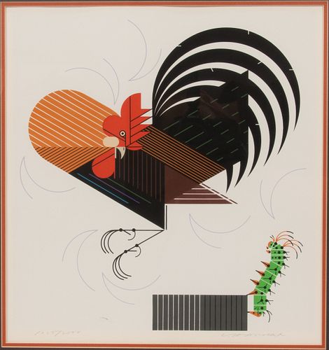 CHARLEY HARPER (AMER, 1922-07), SERIGRAPH ON PAPER, H 16", W 17", "CRAWLING TALL" 