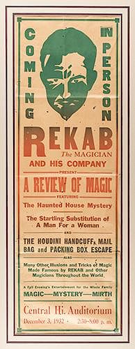 Coming in Person: Rekab the Magician and His Company Present a Review of Magic