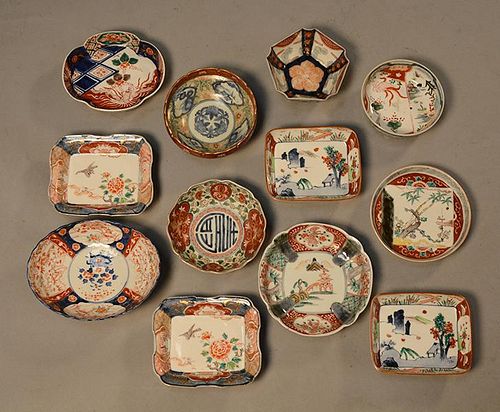 Twelve Japanese 19th/20th C. small bowls