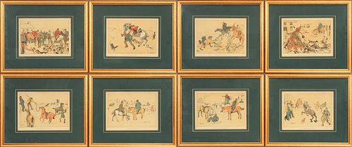 EDITH OENONE SOMERVILLE (BRITISH, 1858-49), COLOR LITHOGRAPHS, 8 PCS, H 8", W 11"