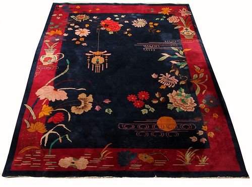 CHINESE HANDWOVEN WOOL CARPET, W 11' 6", D 8' 6"