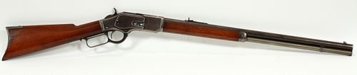 WINCHESTER MODEL 1873, 'KINGS IMPROVEMENT', LEVER ACTION RIFLE, .44-40 CAL., 1882, L 24" BBL, 97915A 