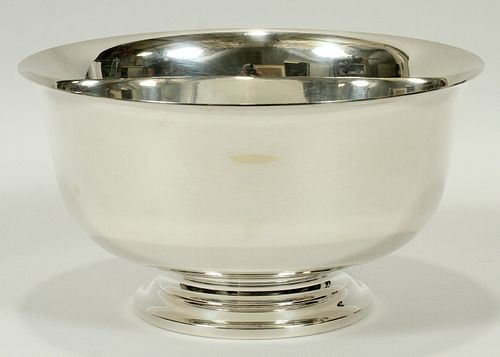 FOOTED STERLING BOWL H 5" DIA 9" 23.01 TOZ 